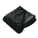 Paris Prix Plaid Imitation Fourrure  Matisse  125x150cm Noir