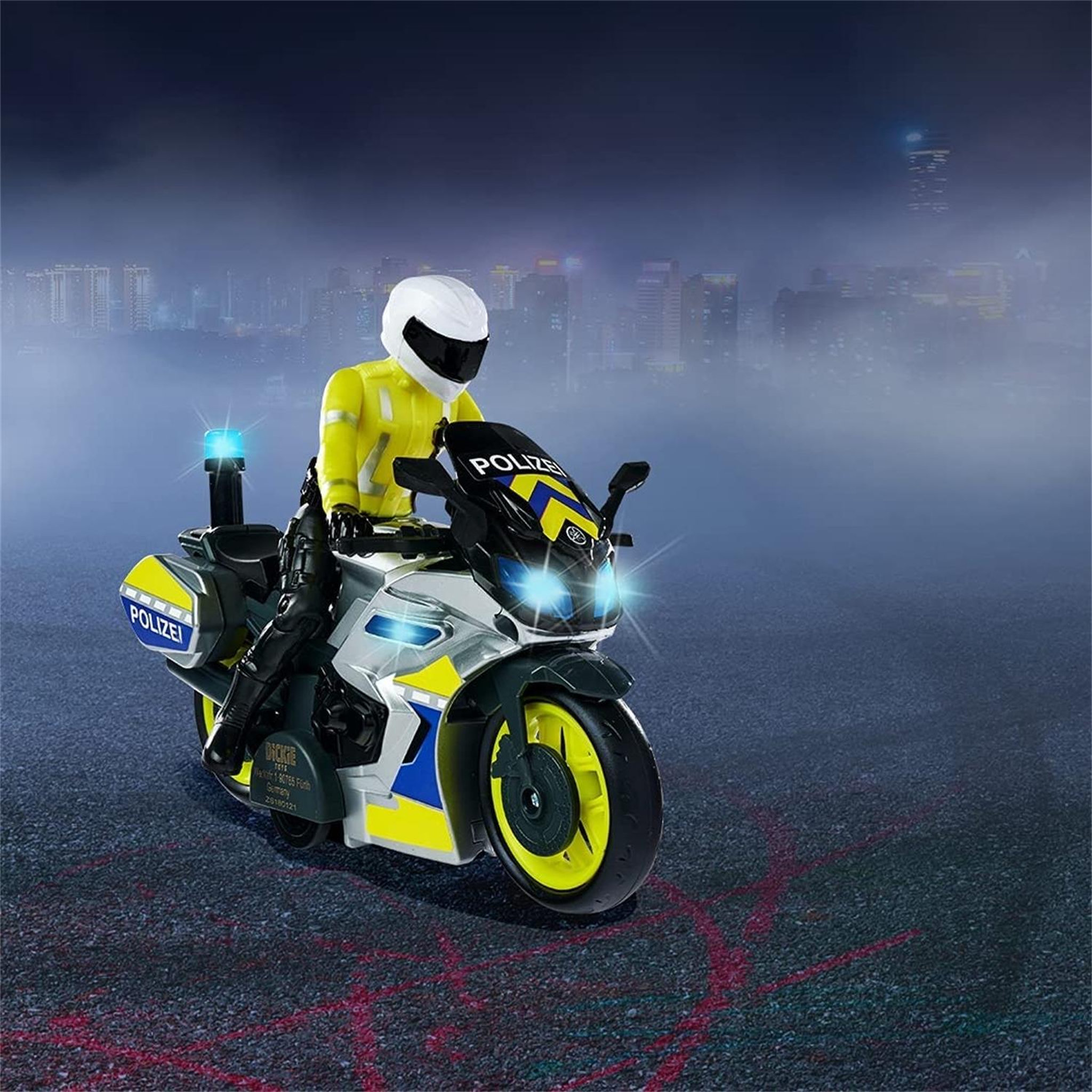 Voir la diapositive 3 : Dickie Toys Dickie Police Motorcycle with Cop 203712018