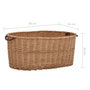 Voir la diapositive 6 : VIDAXL Panier a bois de chauffage poignees de transport 78x54x34 cm