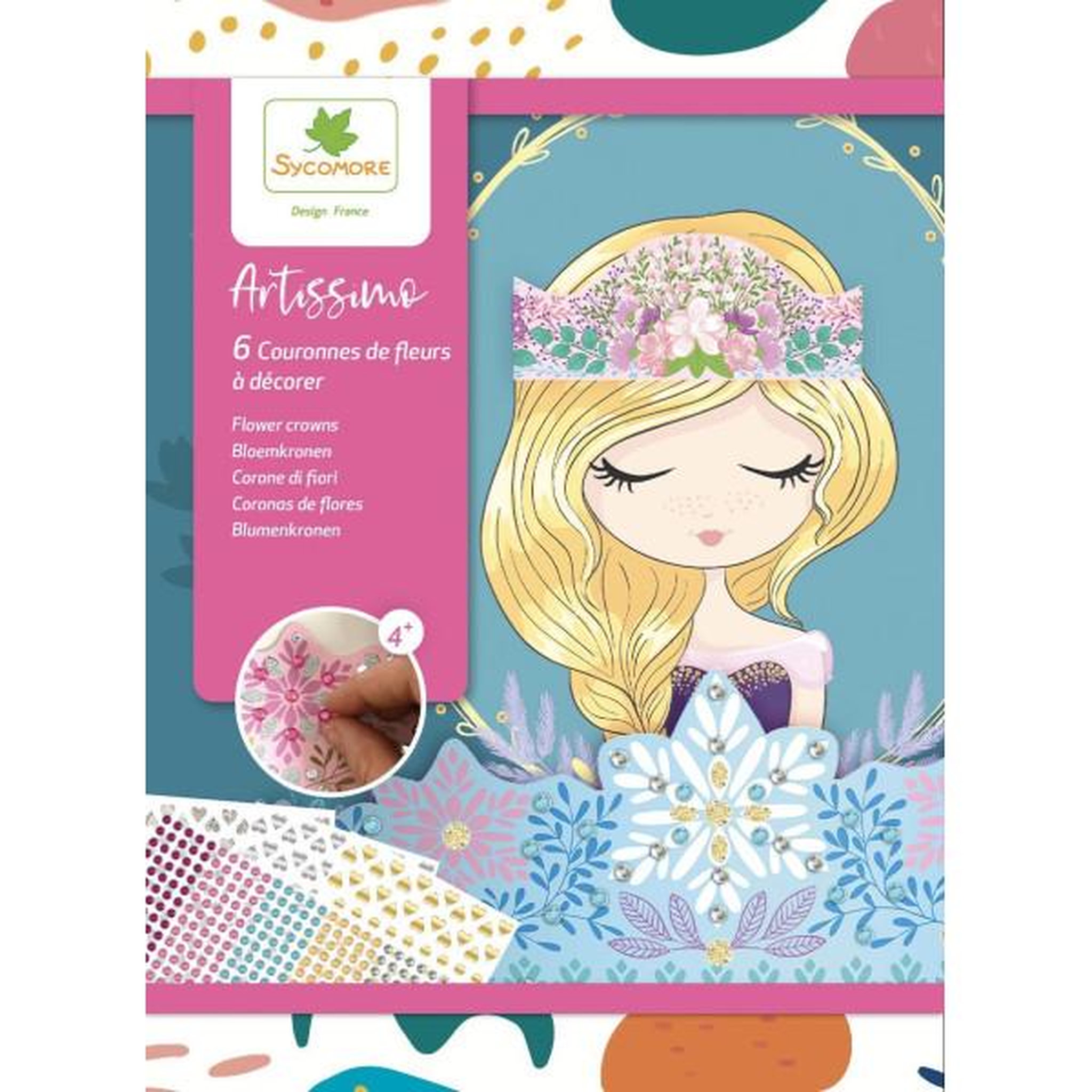 Voir la diapositive 3 : SYCOMORE Lot de 6 couronnes de Princesses a décorer - SYCOMORE - Loisirs créatifs - Pour enfants a partir de 4 ans