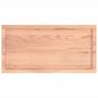 Voir la diapositive 4 : VIDAXL Comptoir de salle de bain marron 100x50x(2-4) cm bois traite