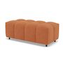Voir la diapositive 6 : LISA DESIGN Adelaide - canapé d'angle réversible 4 places avec pouf d'appoint en tissu texturé