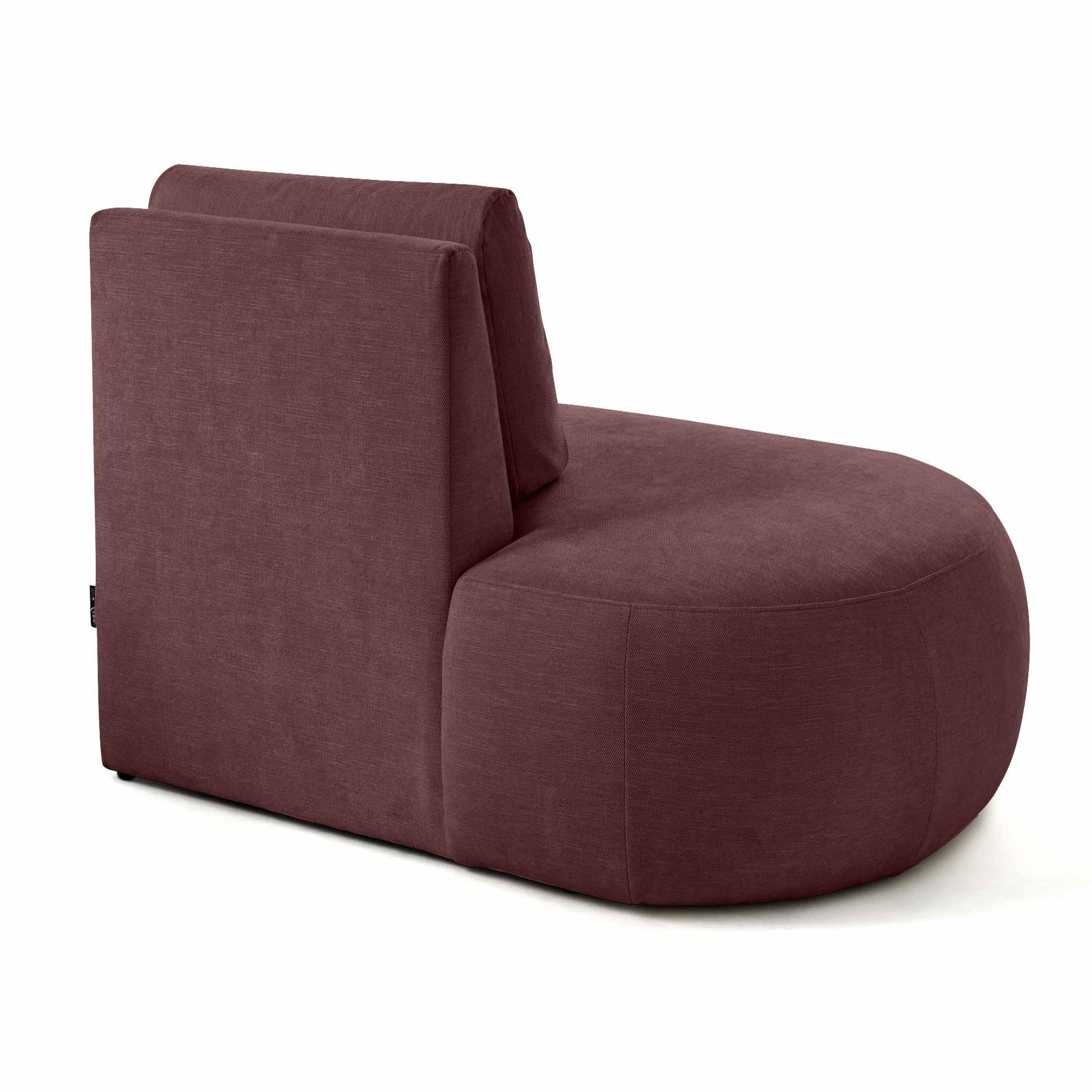 Voir la diapositive 5 : LISA DESIGN Santorini - module d'assise gauche - en tissu texturé