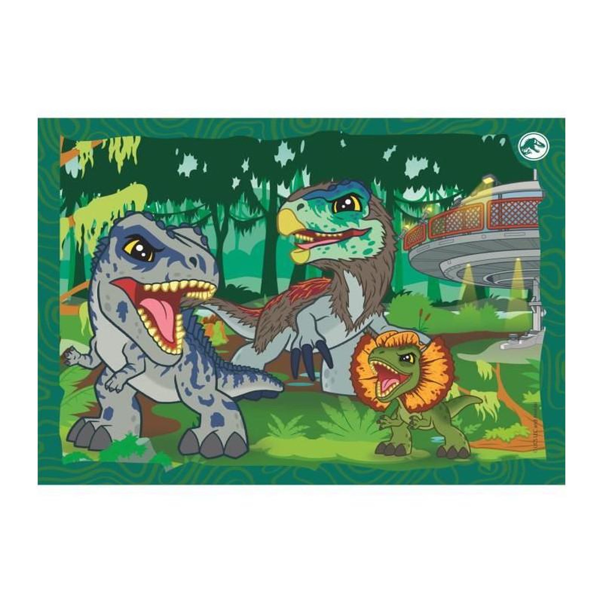 Voir la diapositive 5 : CLEMENTONI Puzzle enfant 4 en 1 – Jurassic World – Clementoni