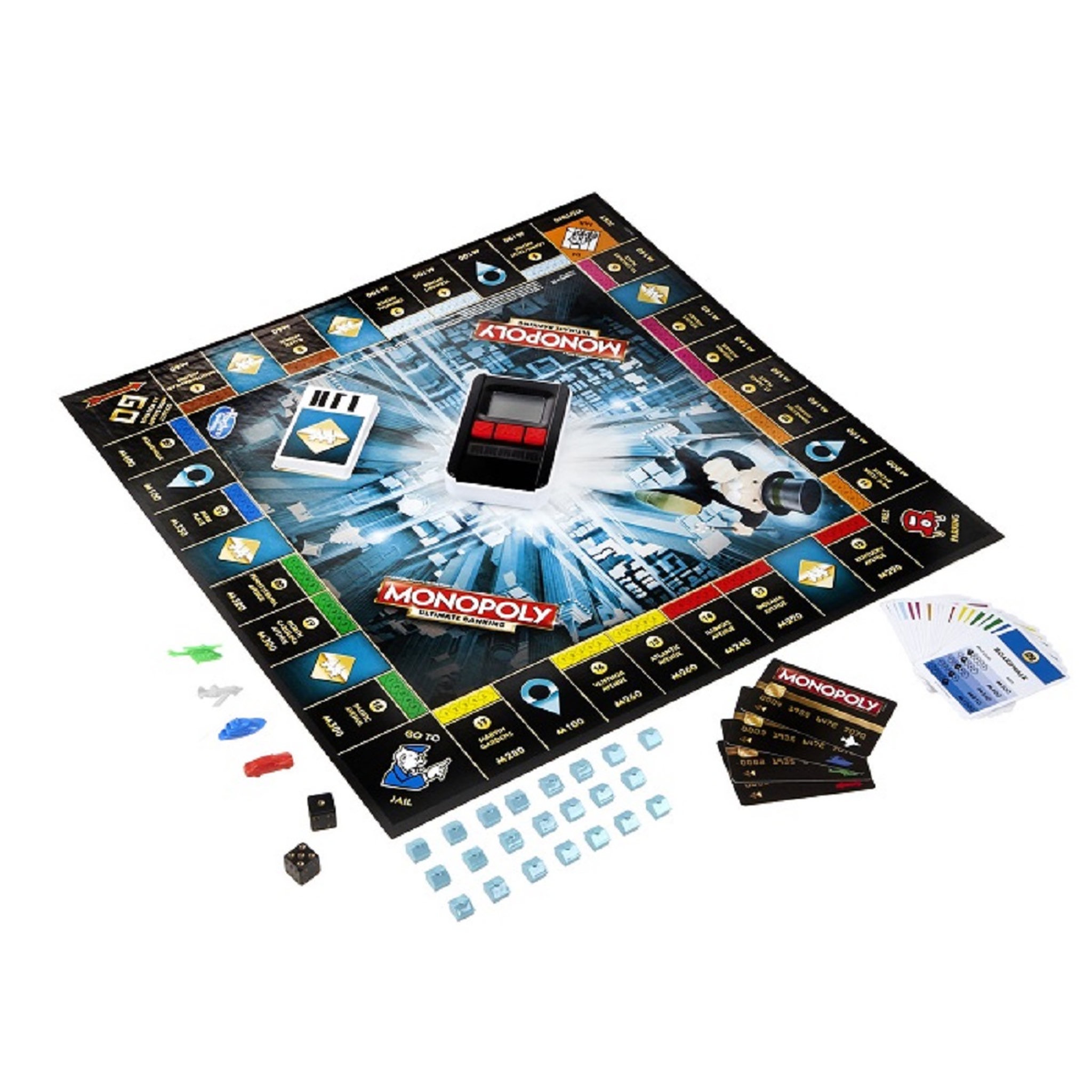 Voir la diapositive 2 : HASBRO Jeu Monopoly électronique ultime