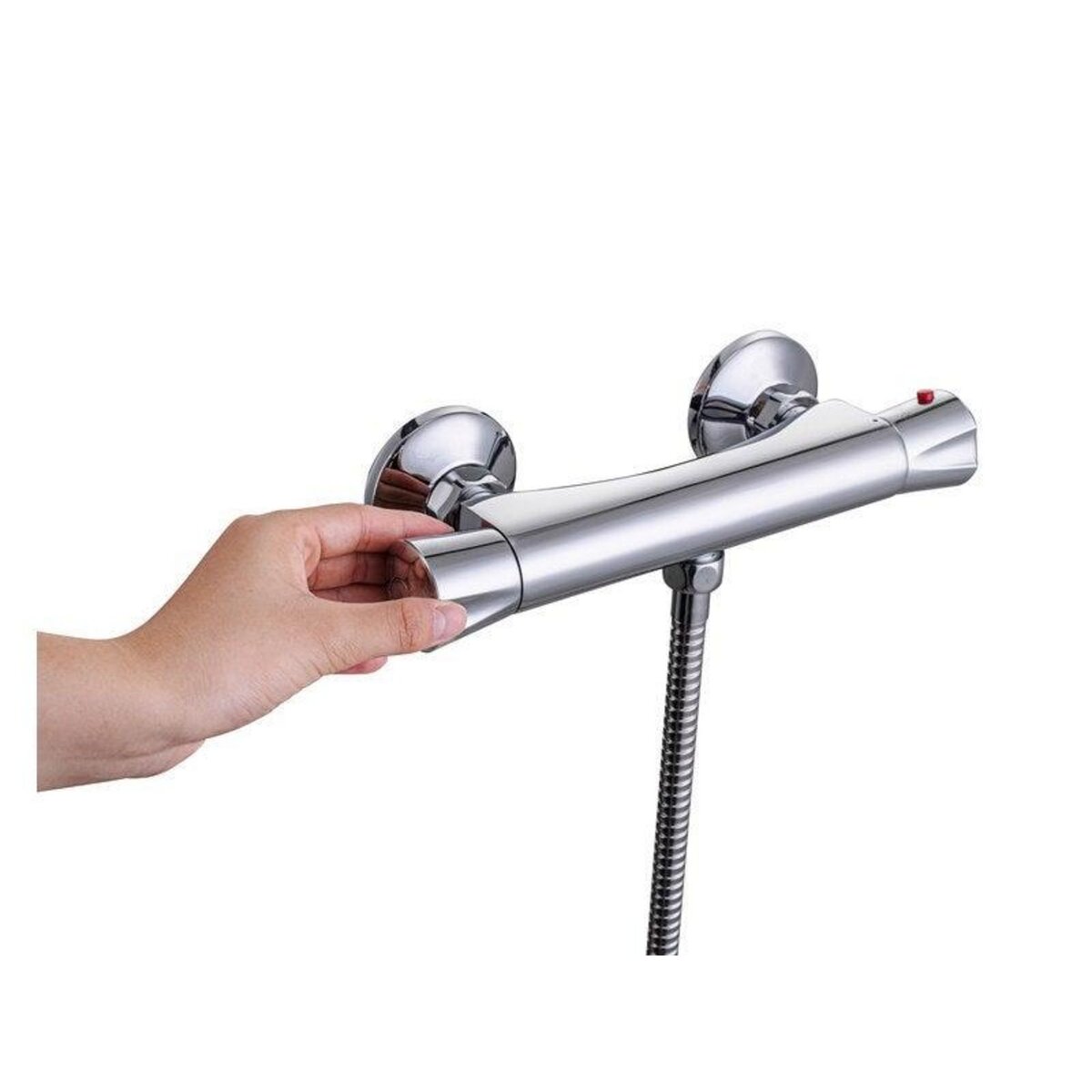 CENTRALE BRICO Mitigeur Thermostatique De Douche Réglable, Mâle / Femelle Laiton