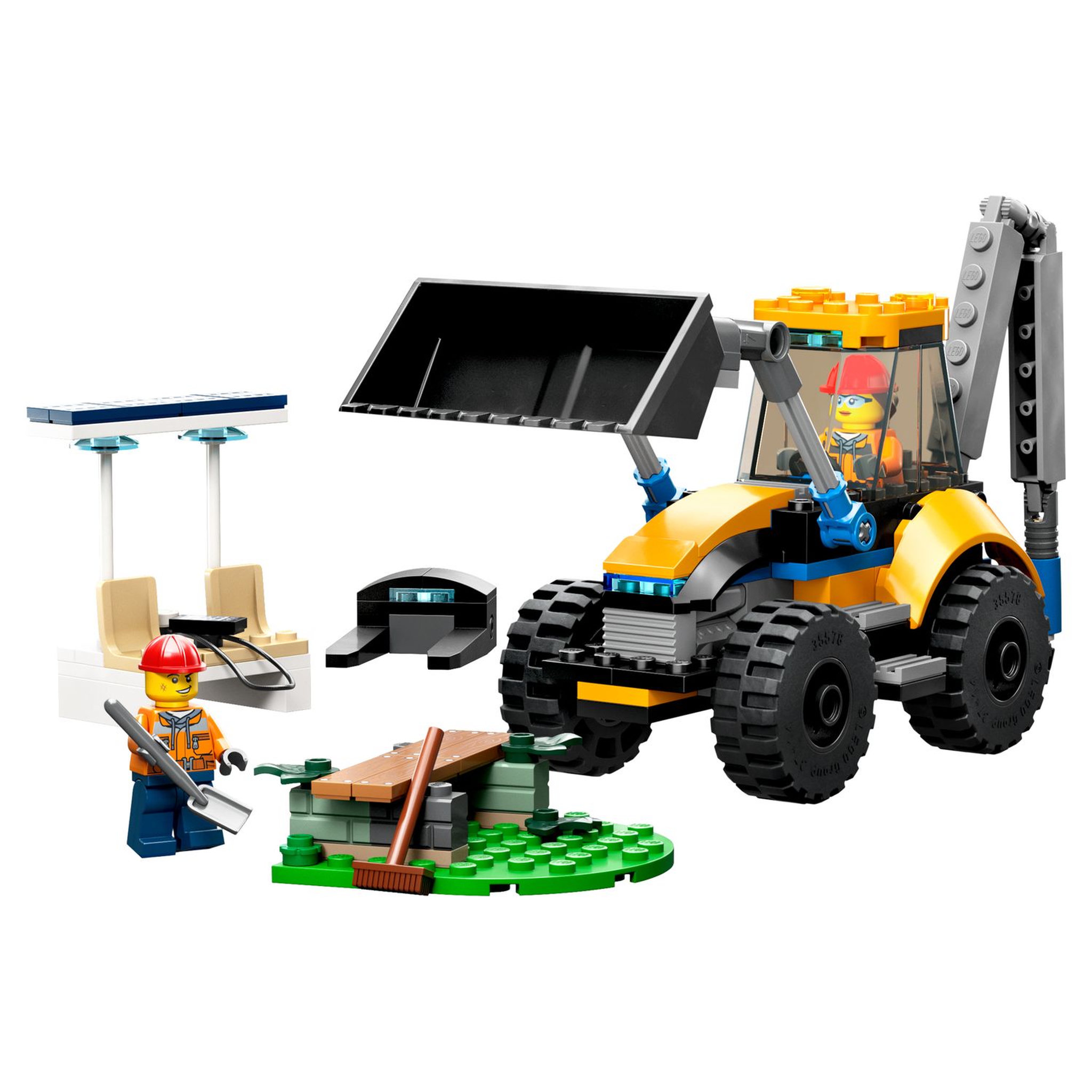 Voir la diapositive 3 : LEGO City 60385 La pelleteuse de chantier, Jouet Engin de Chantier, Jeu de Construction de Véhicules