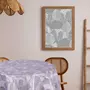 HABITABLE Nappe en toile cirée ronde Moze - Diam. 135 cm - Gris
