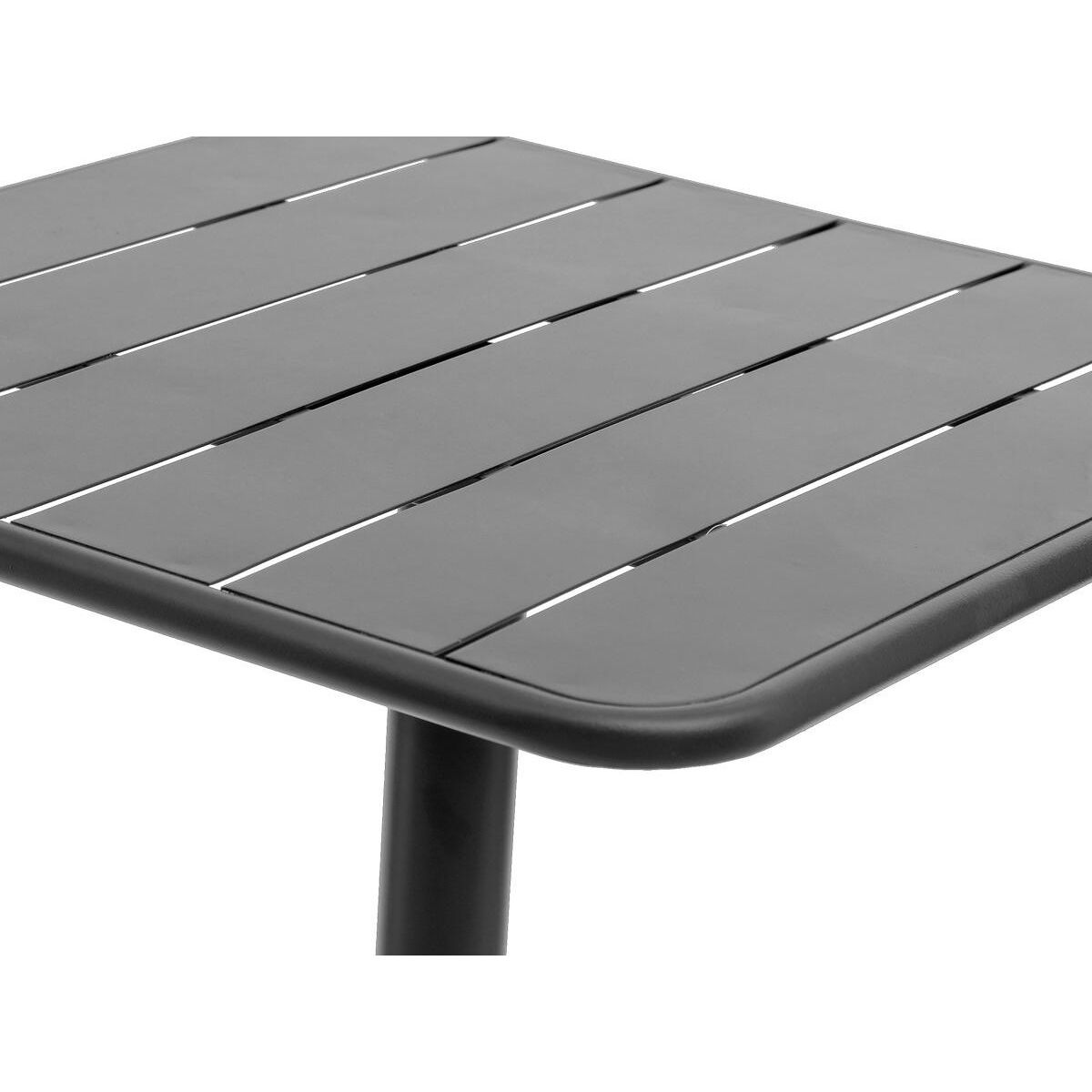 HESPERIDE Table de jardin carrée Phuket Graphite 65 x 65 cm - 2 places - Hespéride