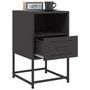 Voir la diapositive 4 : VIDAXL Tables de chevet 2 pcs noir 36x39x60,5 cm acier