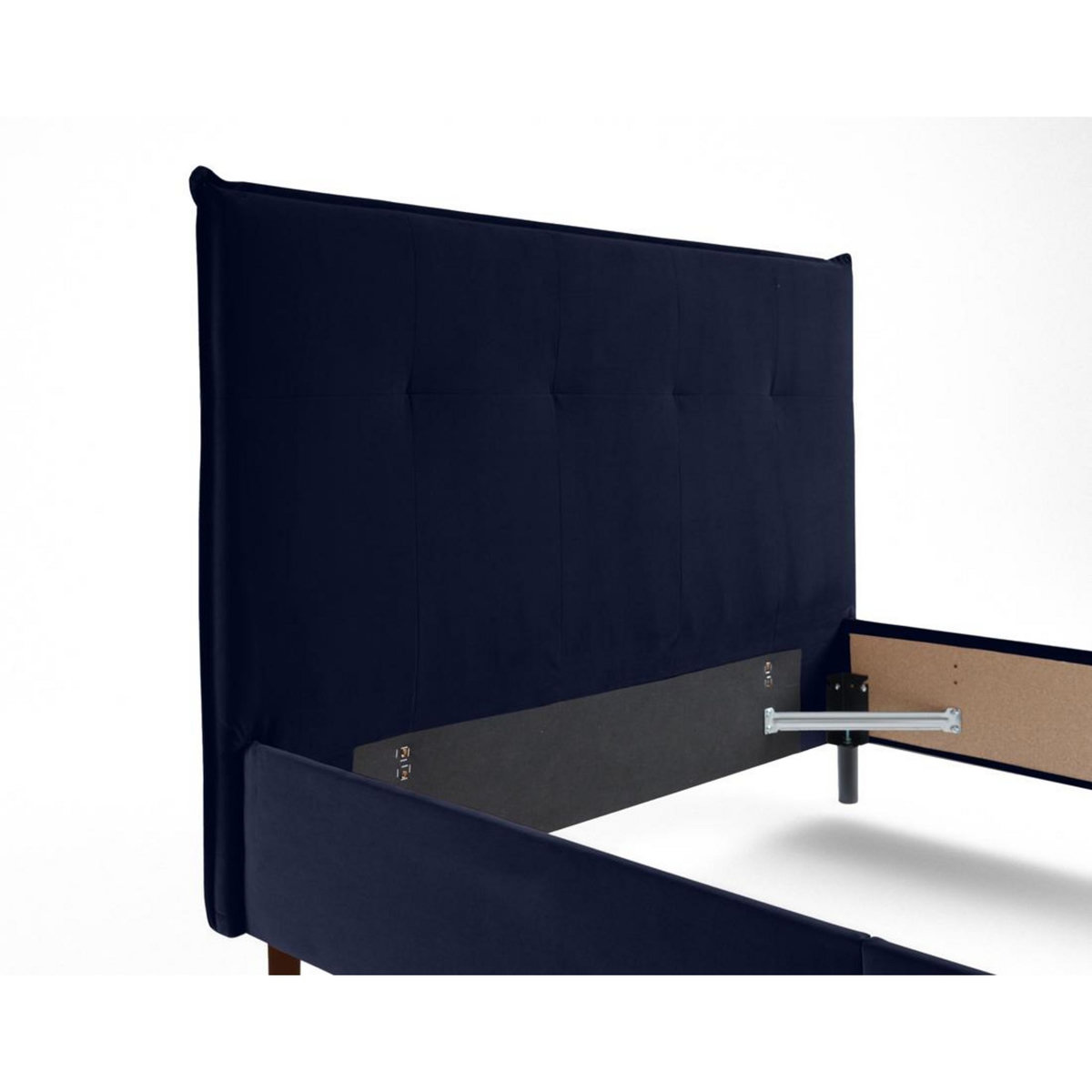 BEST MOBILIER Dali - cadre de lit - 140x190 - en velours