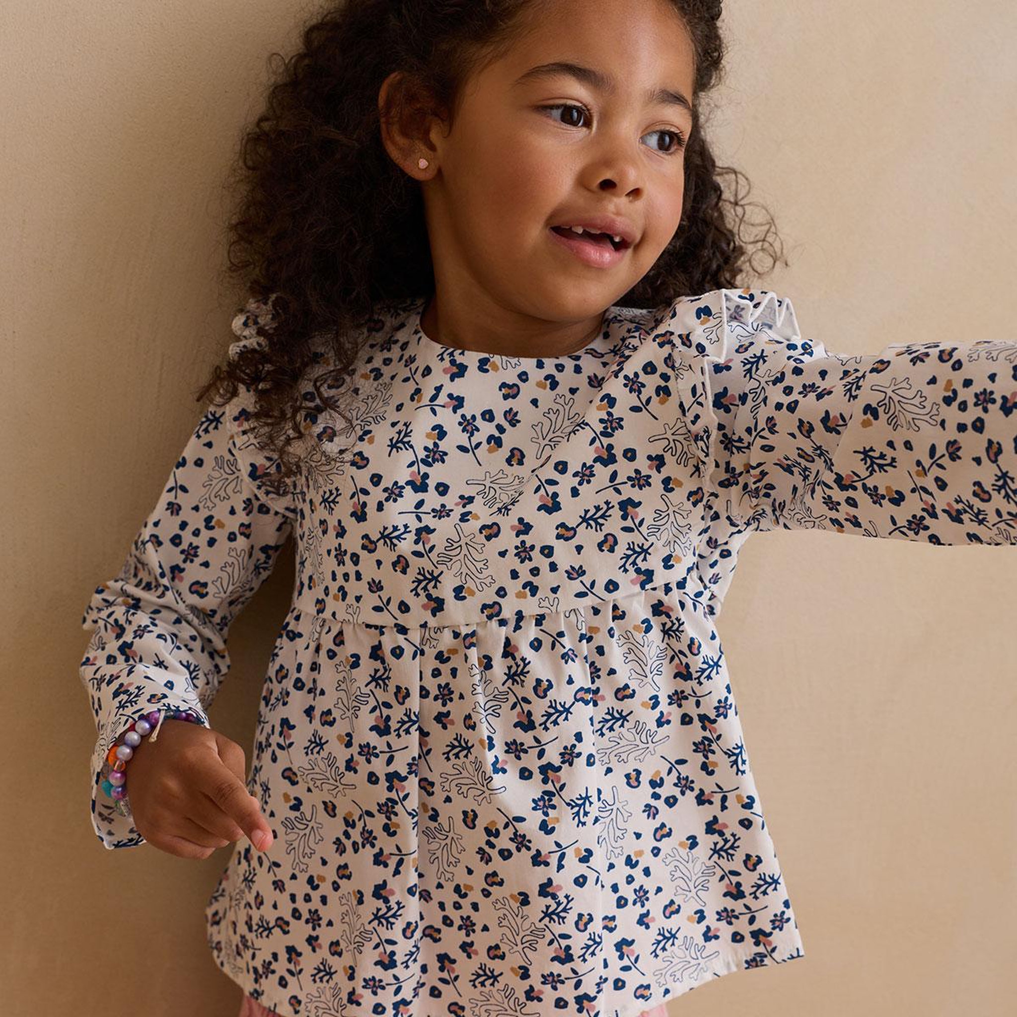 Voir la diapositive 4 : PETIT BEGUIN Blouse enfant en popeline céleste