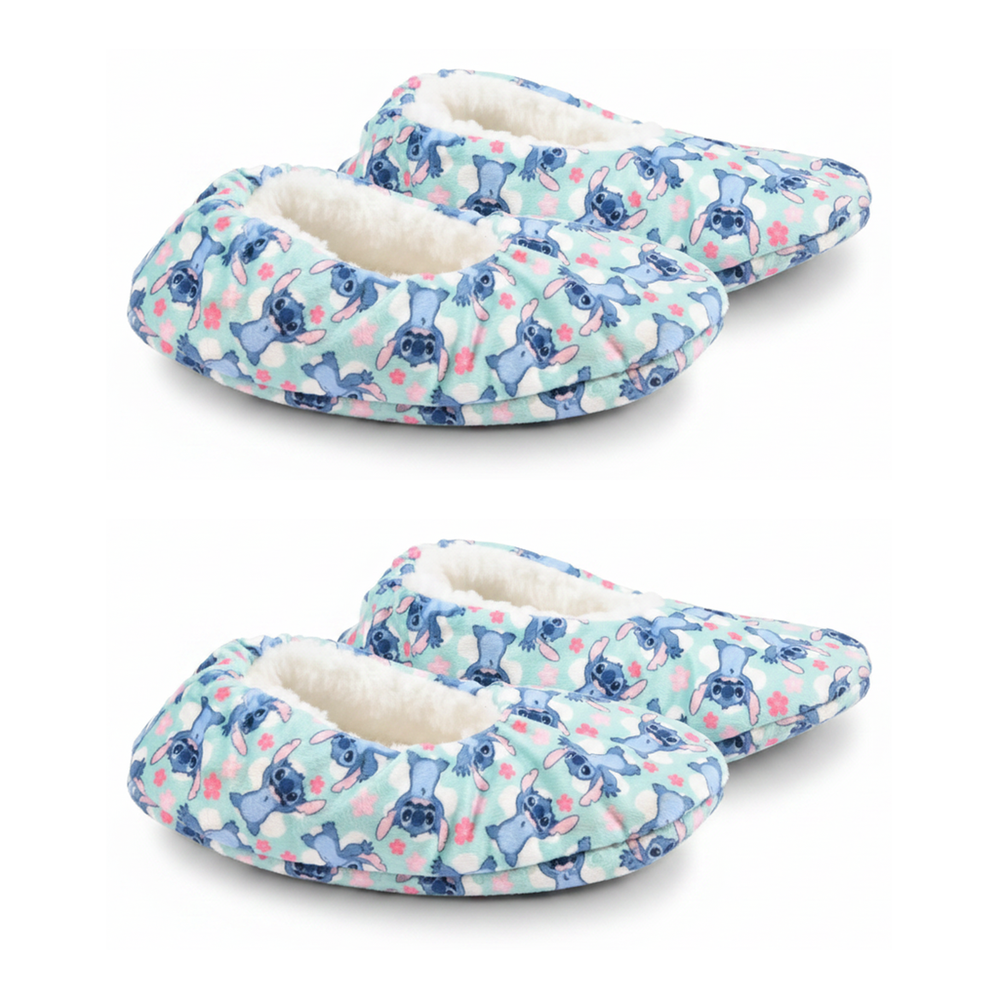 Voir la diapositive 1 : DISNEY Ozabi pack 2 paires chaussons fille disney fourrés antidérapants