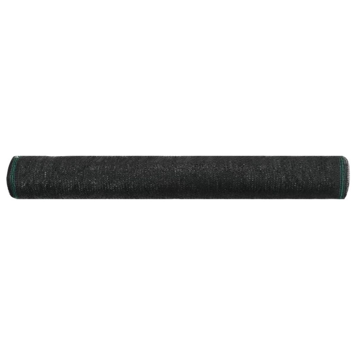 VIDAXL Cloture de tennis PEHD 1,4 x 25 m Noir