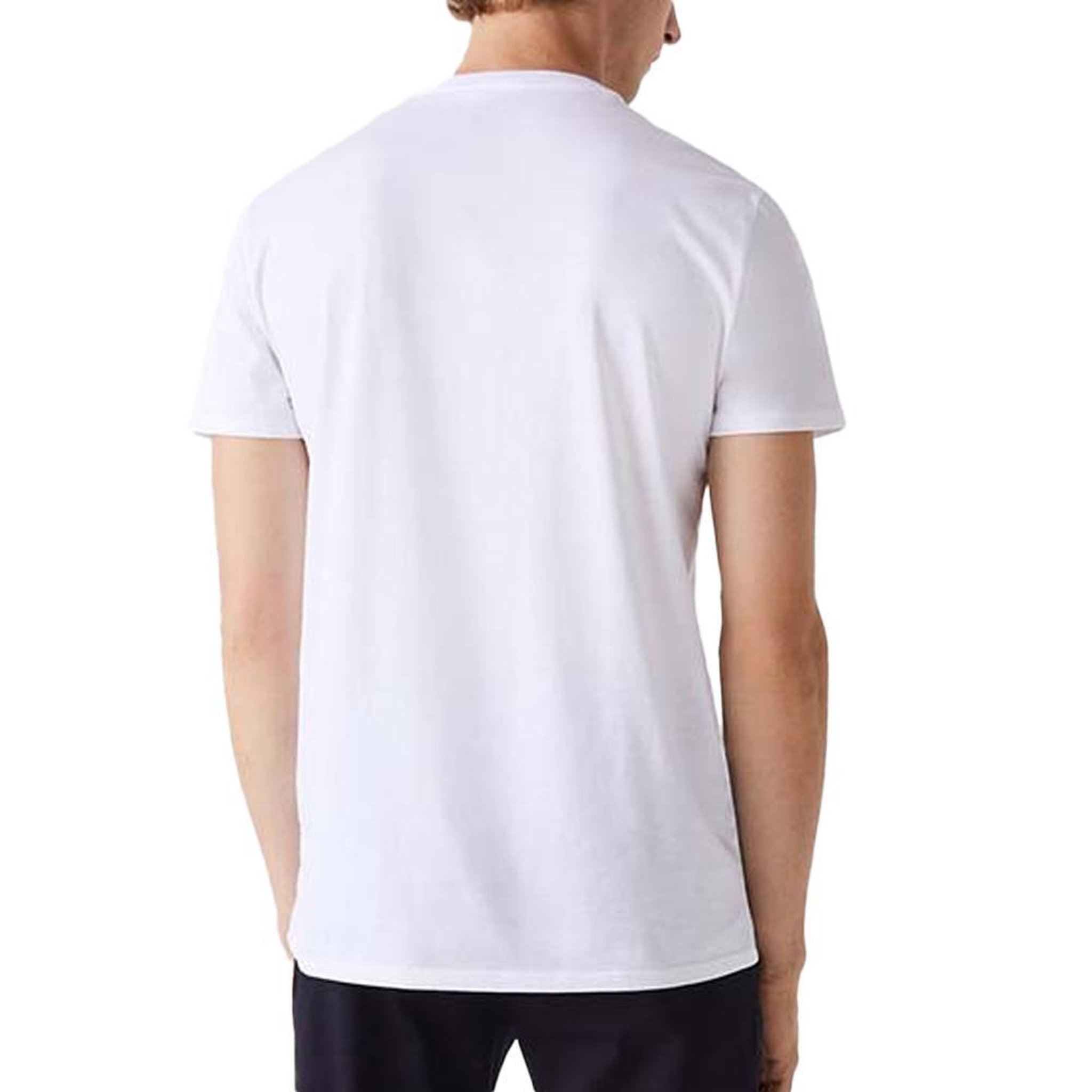 Voir la diapositive 2 : Lacoste T-shirt Blanc Homme Lacoste TH6710001
