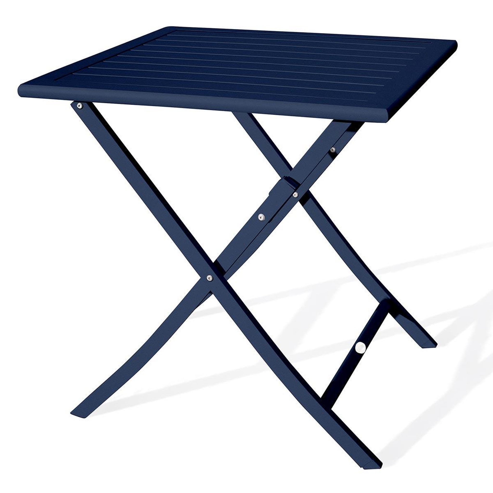 Paris Prix Table de jardin pliante  marius  70cm bleu marine