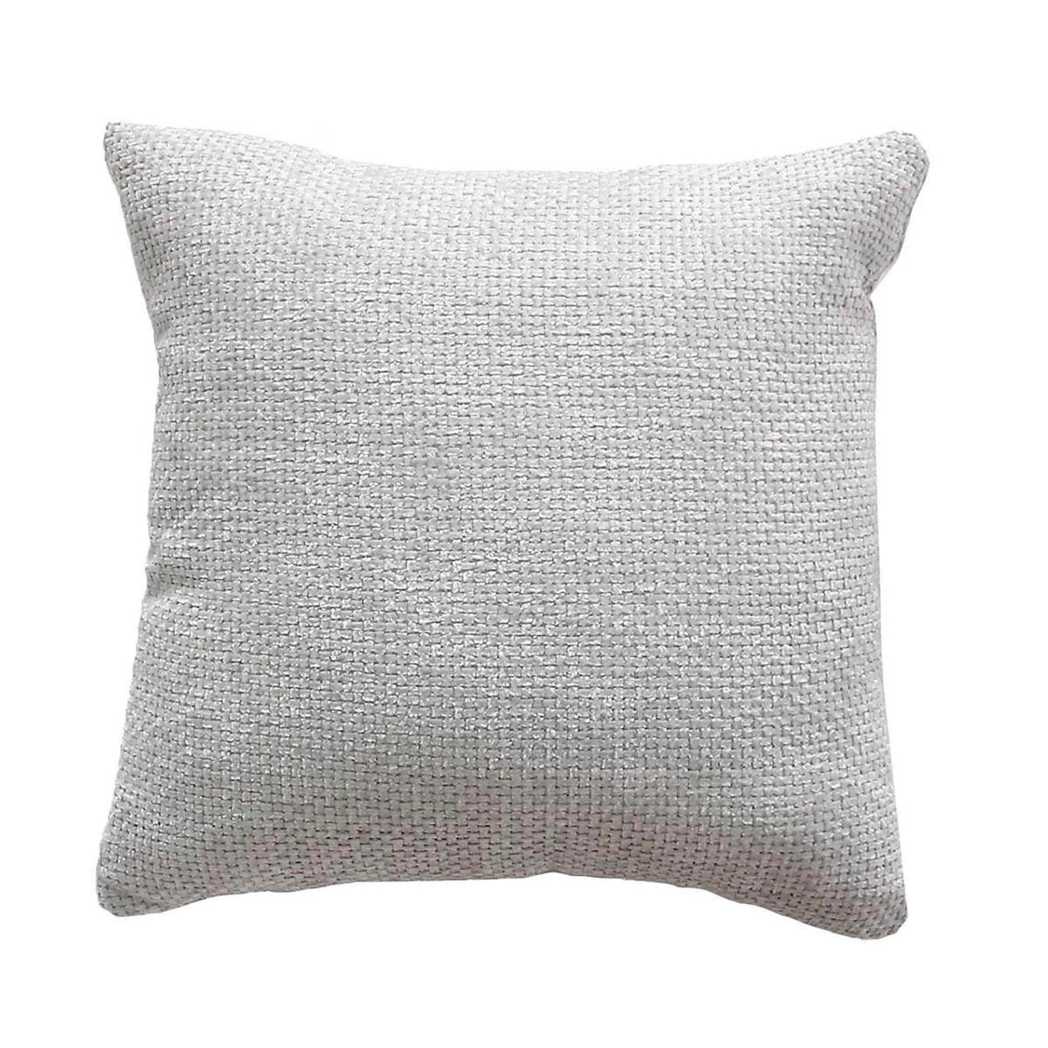 ENJOY HOME Coussin déco velours chenillé  kamala  40x40cm gris clair