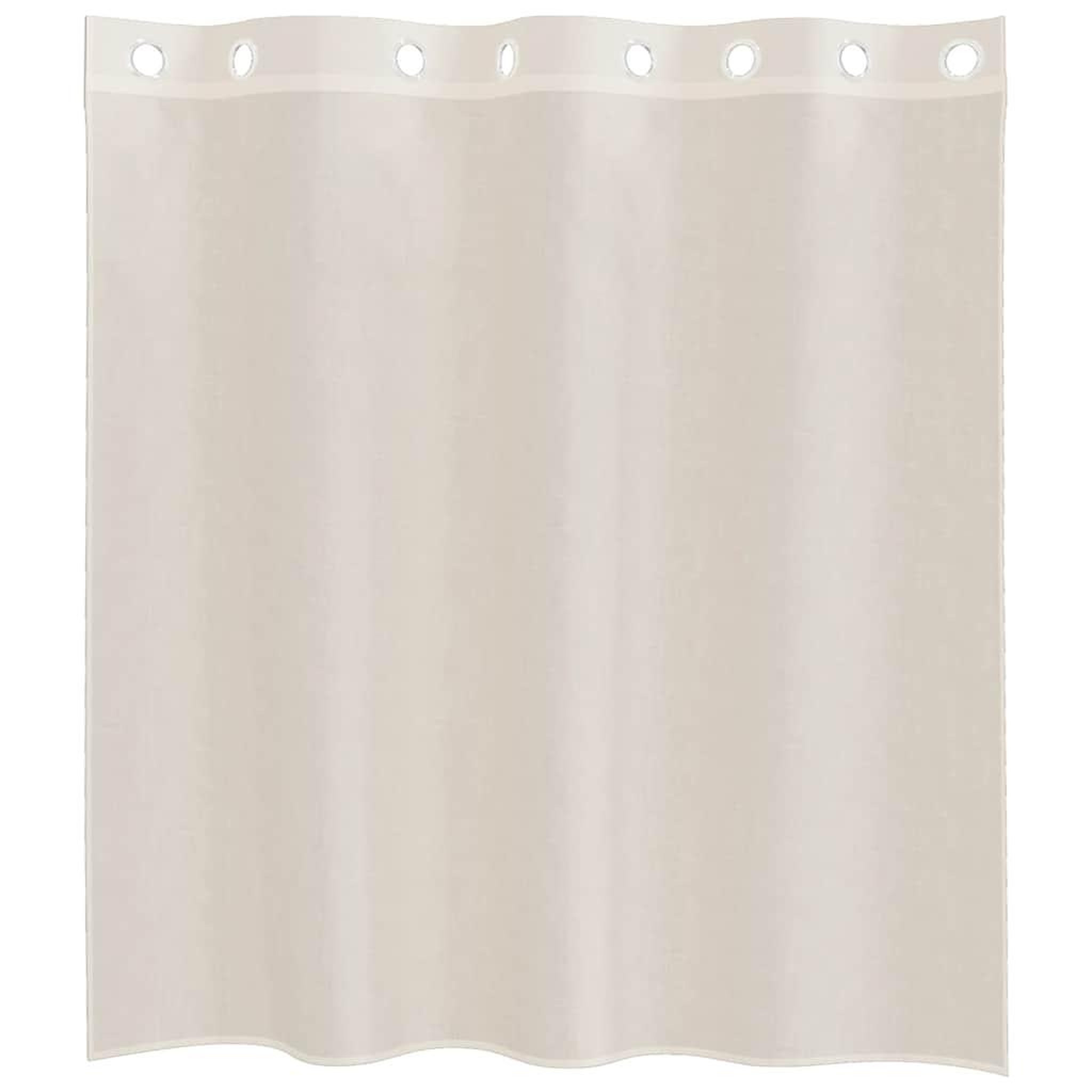Voir la diapositive 4 : VIDAXL Rideaux en voile avec œillets 2 pcs creme 140x140 cm