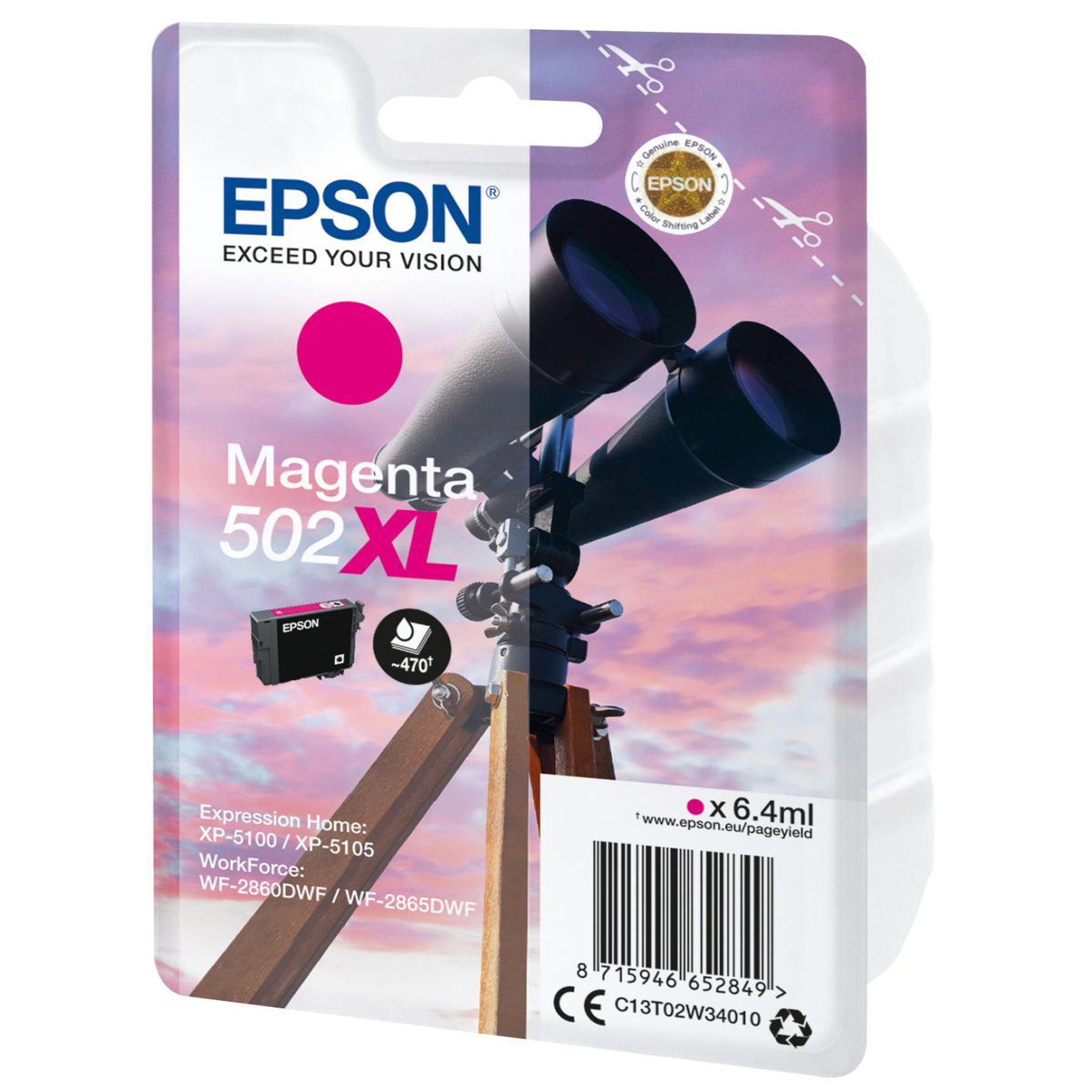 Voir la diapositive 3 : Epson EPSON Cartouche Jumelles - Magenta XL 502