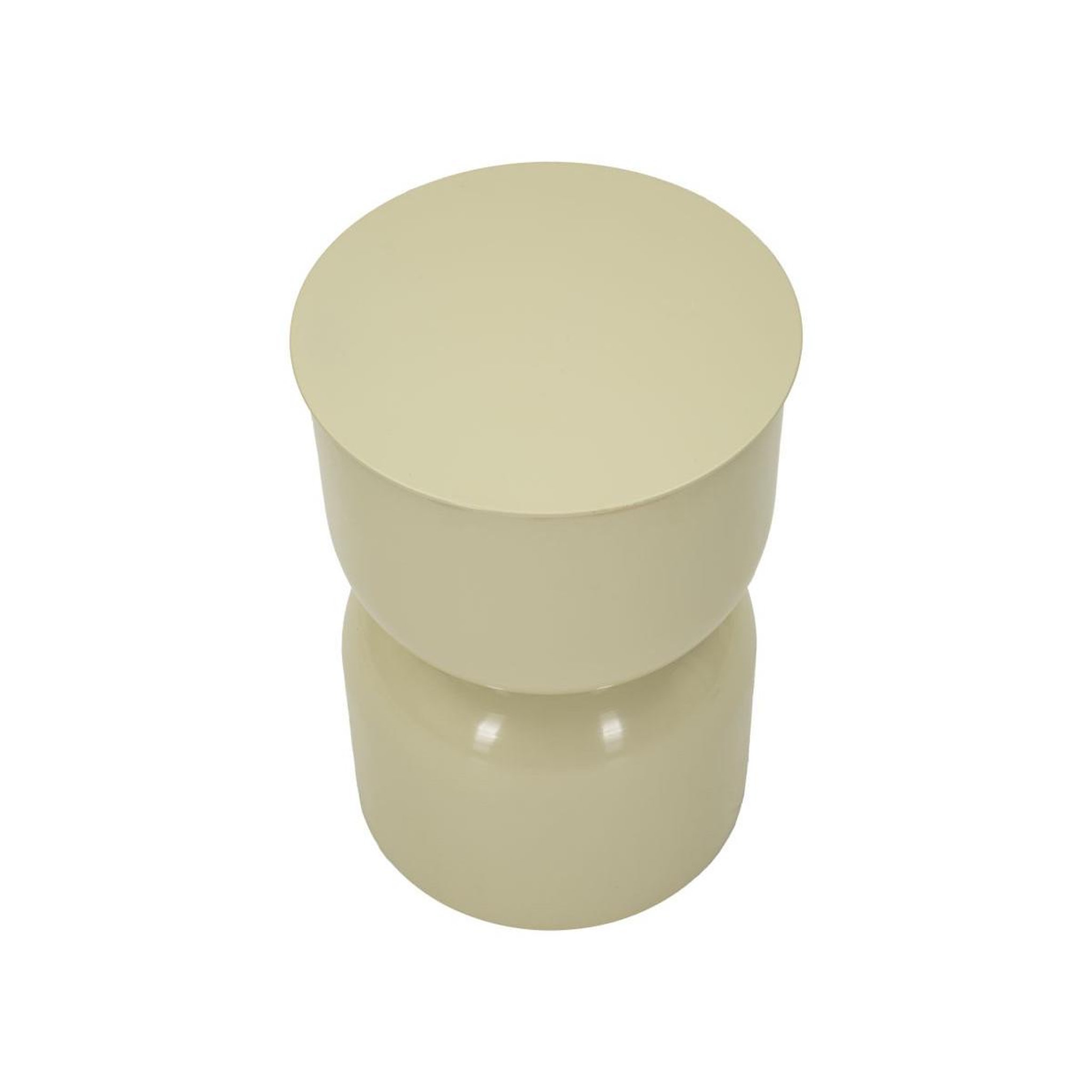 Voir la diapositive 2 : Paris Prix Table d'Appoint en Métal  Oyi  46cm Crème