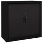 Voir la diapositive 1 : VIDAXL Armoire a portes coulissantes Noir 90x40x90 cm Acier