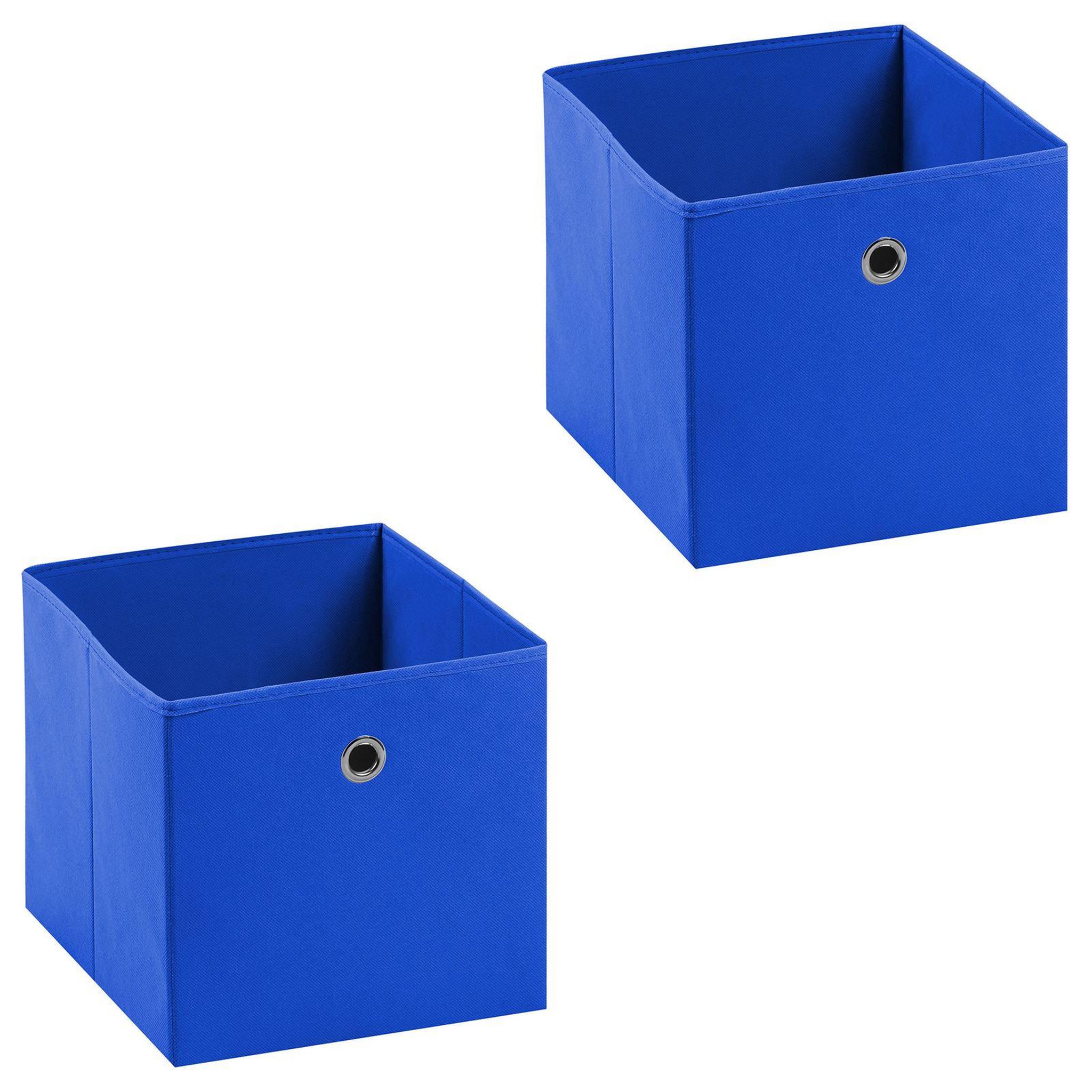 Voir la diapositive 1 : IDIMEX Lot de 2 boîtes de rangement ELA, en tissu