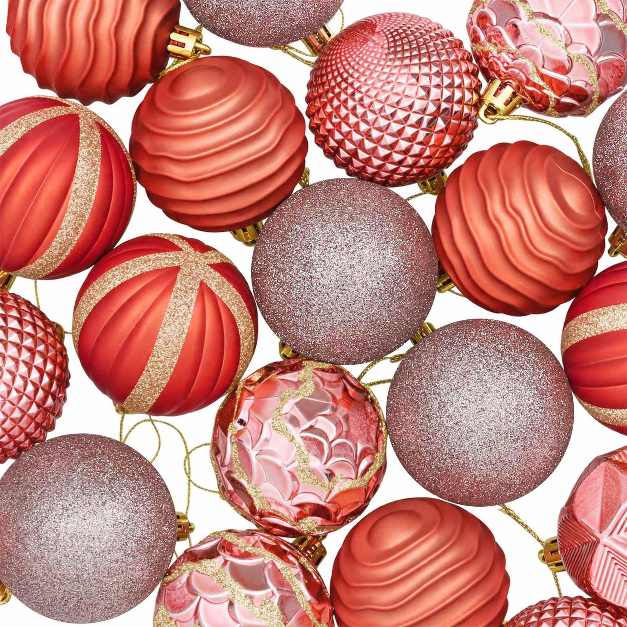 Voir la diapositive 6 : VIDAXL Ensemble de boules de Noël 36 pc Rose et vieux rose Diam. 6 cm