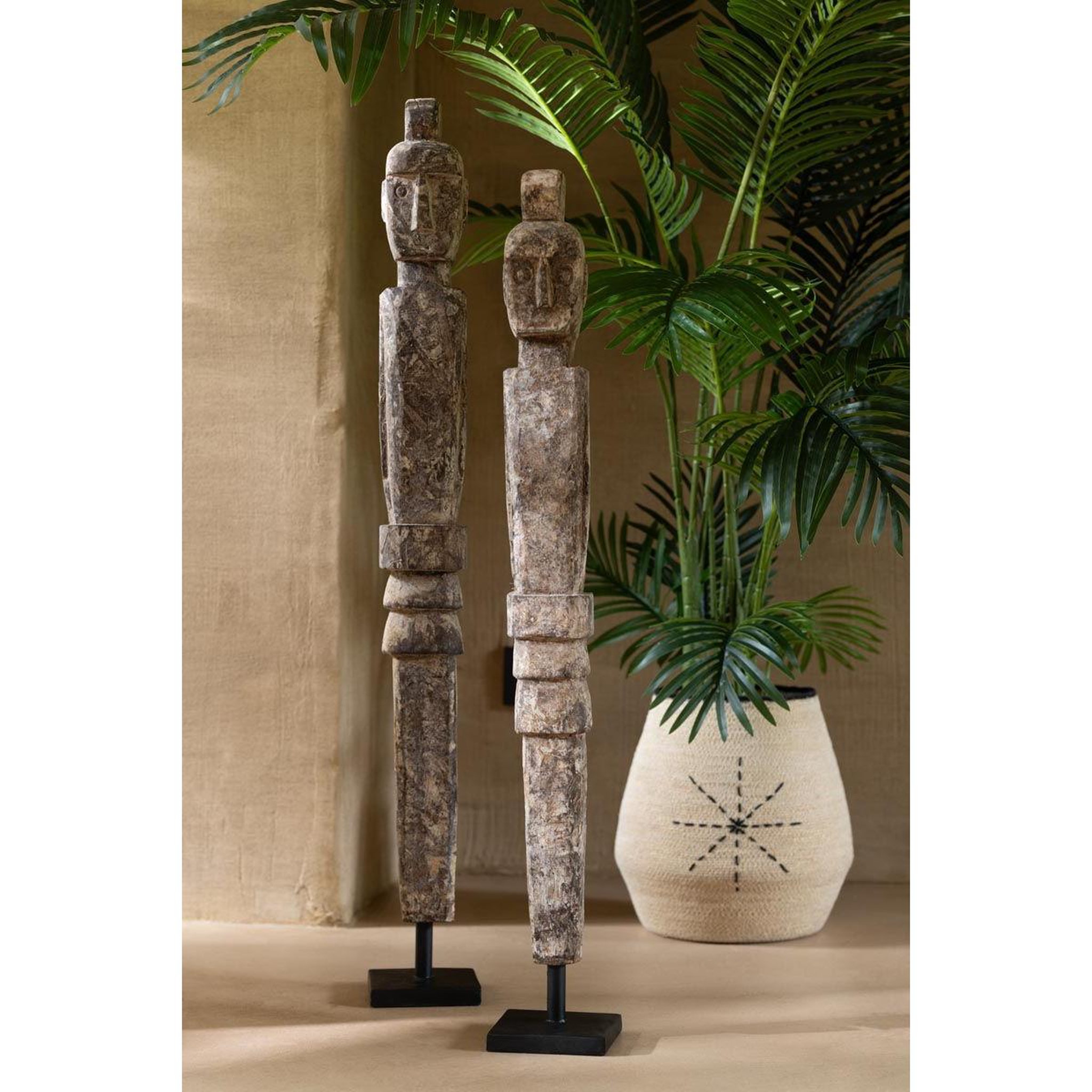Voir la diapositive 2 : J-LINE Plante artificielle palmier  avocado  180cm vert
