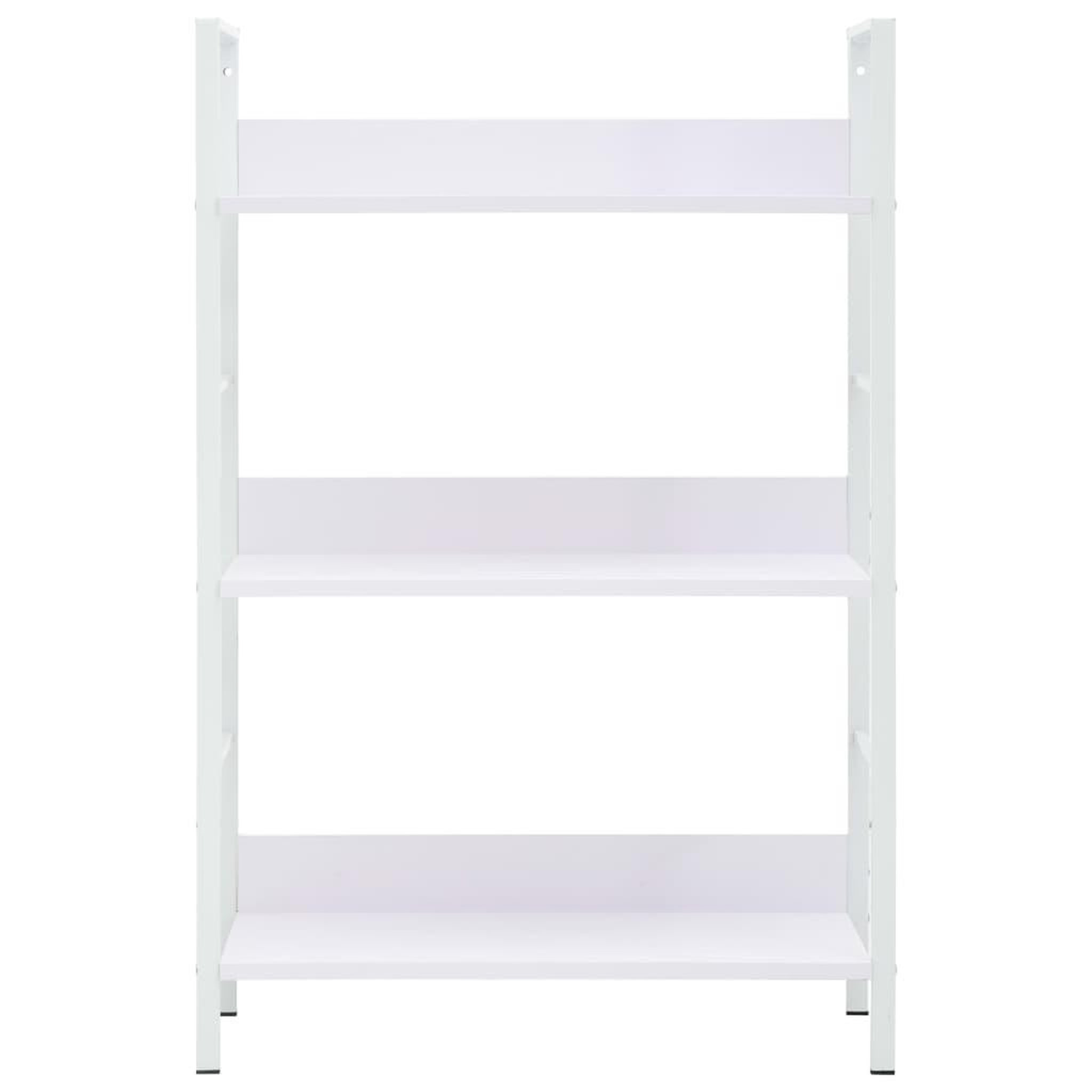 Voir la diapositive 3 : VIDAXL Bibliotheque a 3 niveaux blanc 60x27,6x90,5cm bois d'ingenierie