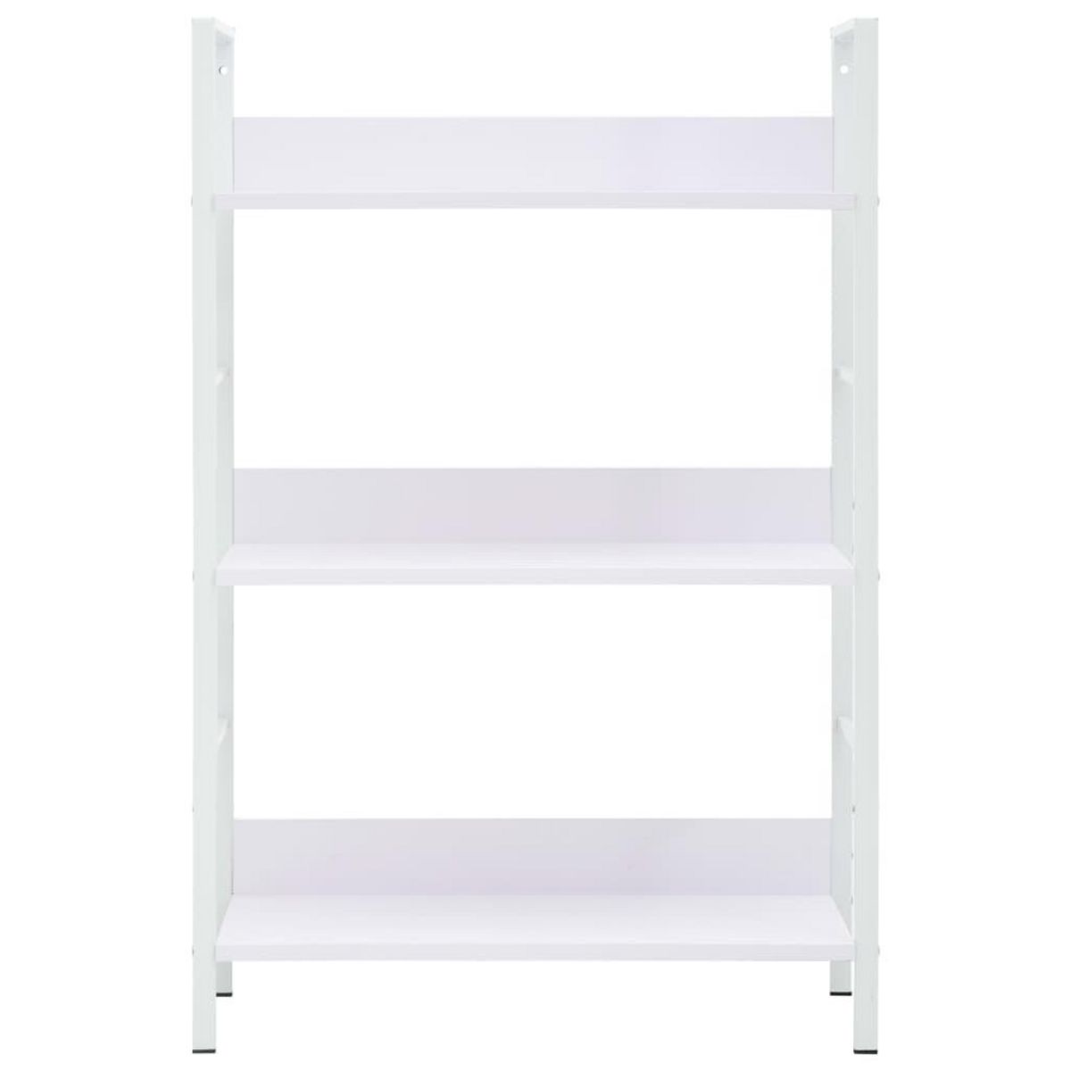VIDAXL Bibliotheque a 3 niveaux blanc 60x27,6x90,5cm bois d'ingenierie