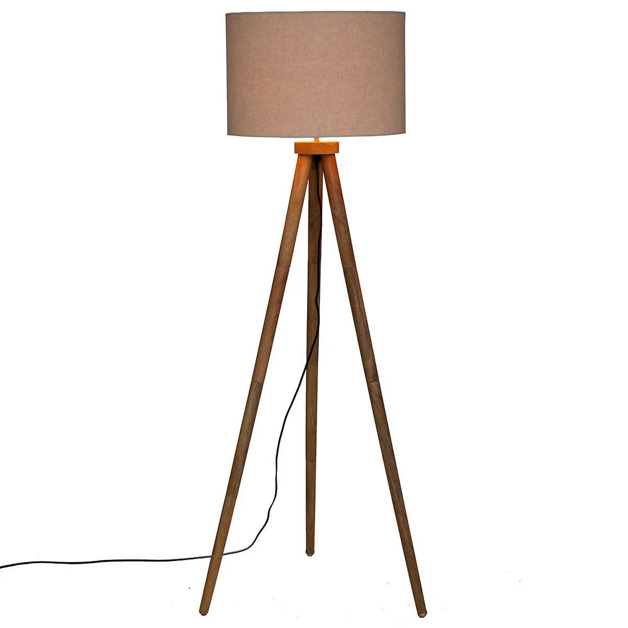 Voir la diapositive 2 : ATMOSPHERA Lampadaire trépied  olga  150cm beige lin