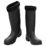 Voir la diapositive 2 : VIDAXL Bottes de pluie avec chaussettes amovibles noir taille 44 PVC