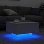Voir la diapositive 4 : VIDAXL Table basse avec lumieres LED blanc 55x55x31 cm