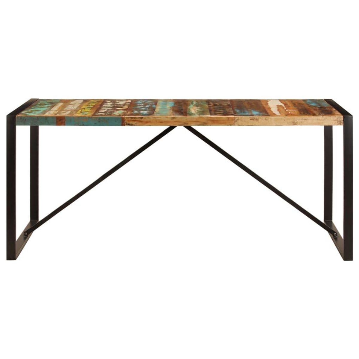 VIDAXL Table de salle a manger 180x90x75 cm Bois de recuperation