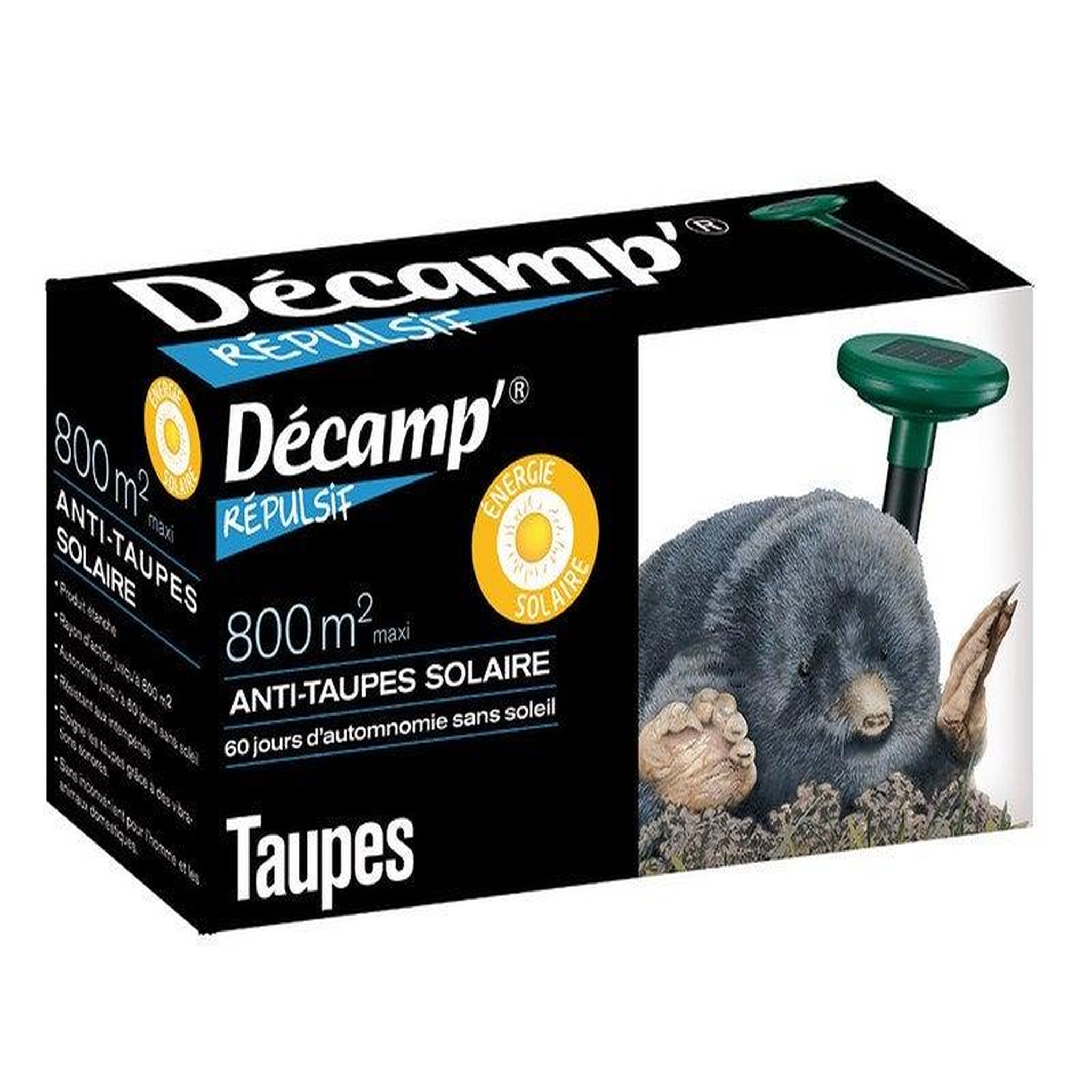 Decamp' Piège vibreur solaire antitaupes DECAMP'