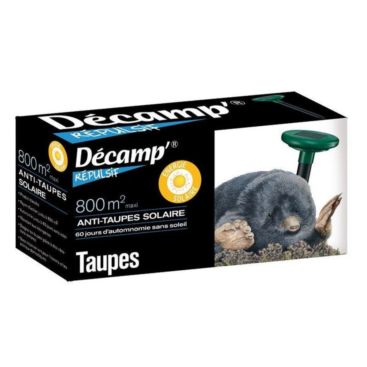 Decamp' Piège vibreur solaire antitaupes DECAMP'