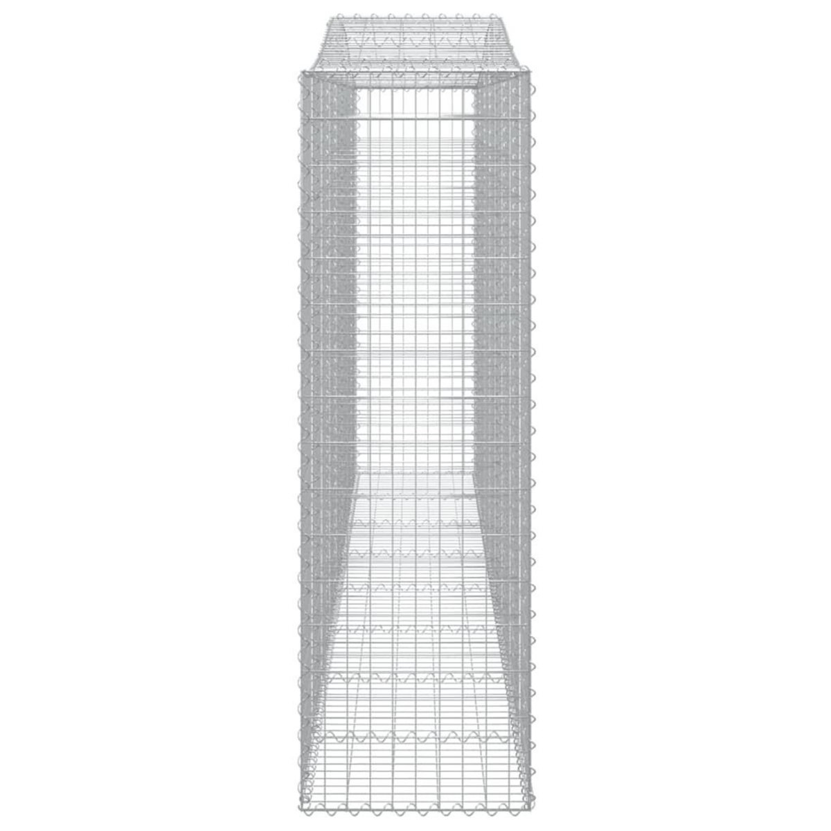 VIDAXL Paniers a gabions arques 7 pcs 400x50x160/180 cm fer galvanise