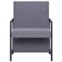 Voir la diapositive 3 : VIDAXL Fauteuil gris clair tissu