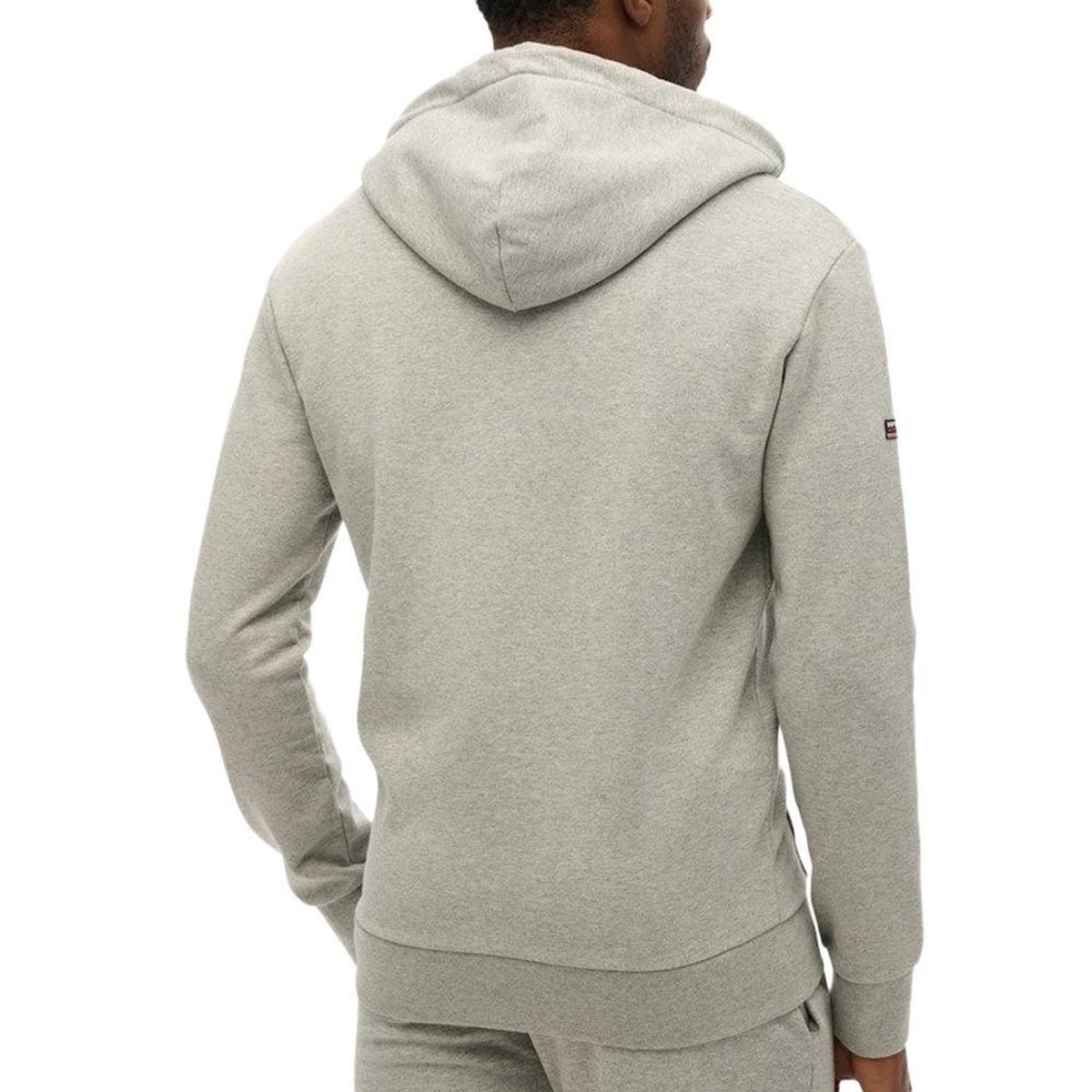 SUPERDRY Sweat Zippé Gris Homme Superdry Plain Hood