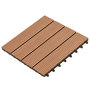 Voir la diapositive 3 : VIDAXL Carreau de terrasse 22 pcs 30 x 30 cm 2 m^2 WPC Marron