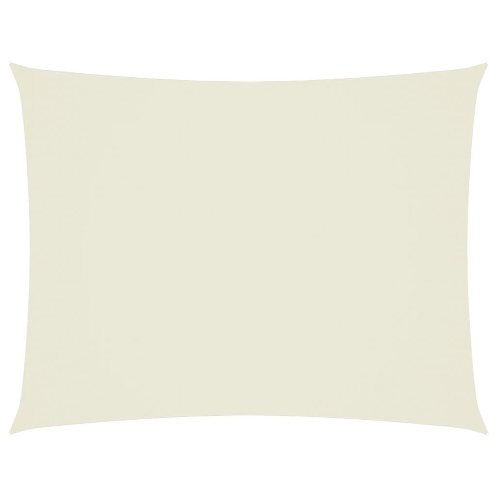 Voir la diapositive 2 : VIDAXL Voile de parasol tissu oxford rectangulaire 3,5x5 m creme