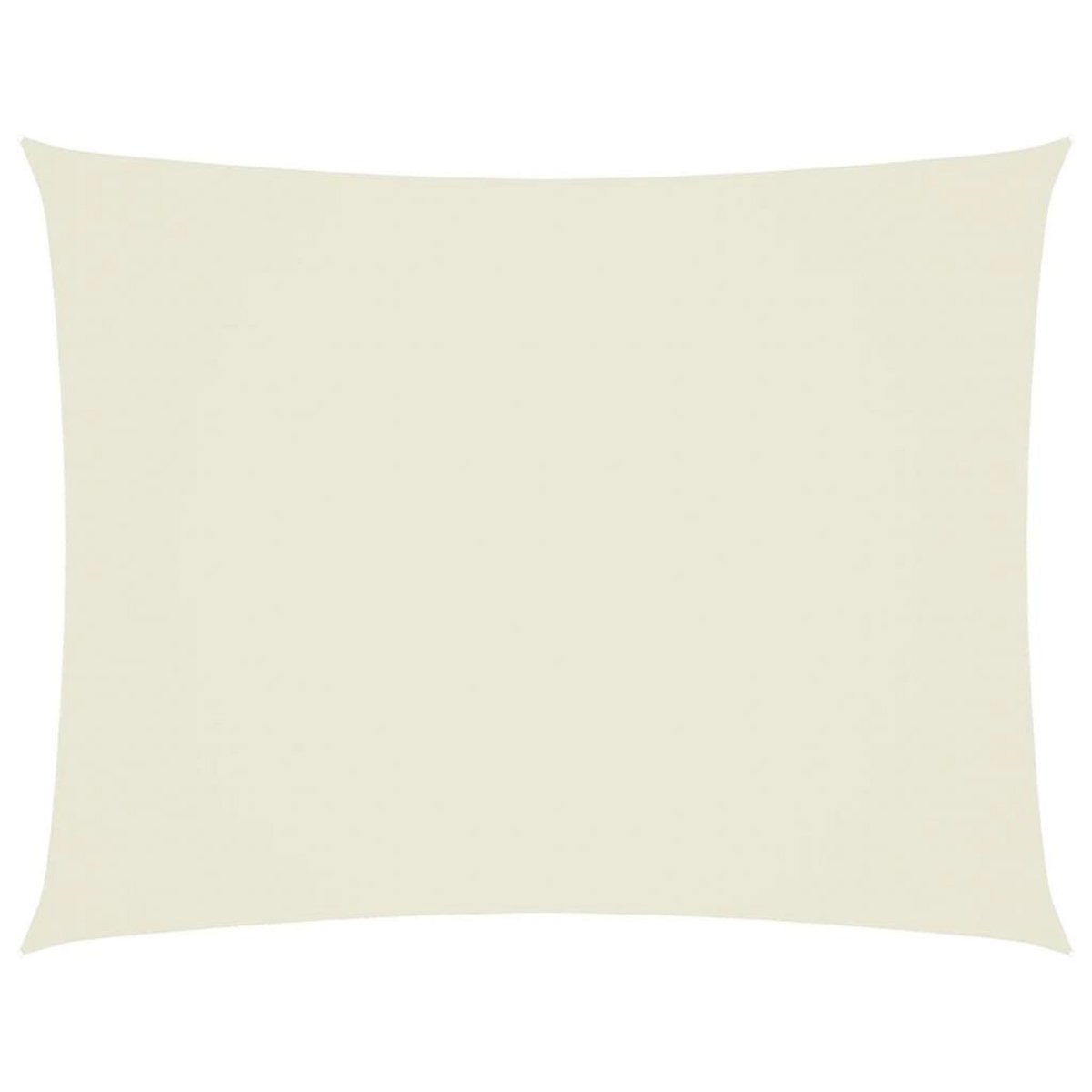 VIDAXL Voile de parasol tissu oxford rectangulaire 3,5x5 m creme
