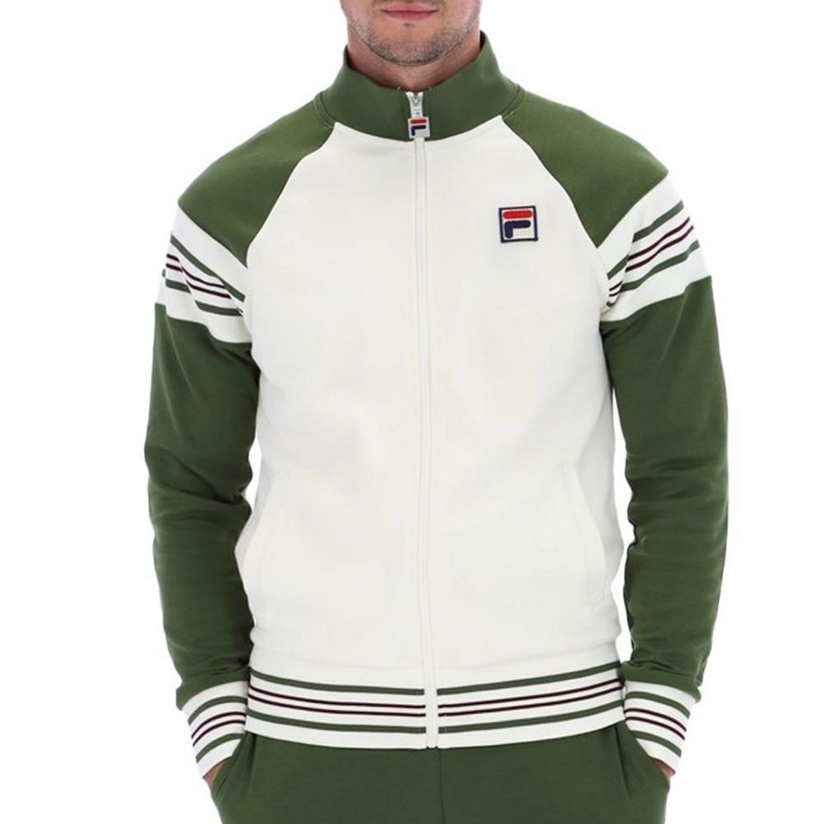 FILA Veste de survêtement Blanc/ Homme Fila Ferarra
