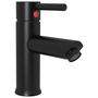 Voir la diapositive 3 : VIDAXL Robinet de lavabo de salle de bain Noir 130x176 mm