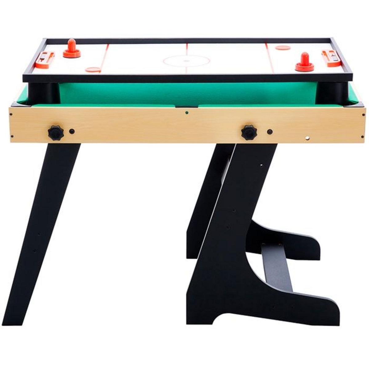 MISTER BABYFOOT Table multi-jeux 12 en 1 pliable hêtre - Benzy