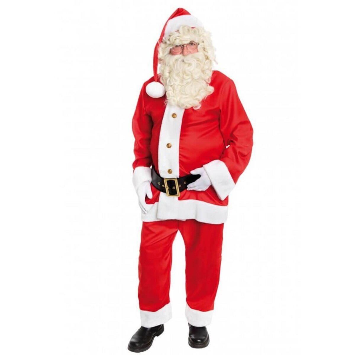 6pcs / lot Noël Père Noël Costume Attaché Chapeau Hommes Cosplay Déguisement  à Noël Pour Adultes Costume 3xl-6xl