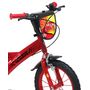 Voir la diapositive 4 : Disney Cars Vélo enfant - Modèle 14'' Cars pour enfant de 95/110 cm avec stabilisateurs - Plaque décorative avant - Porte bidon - 2 freins et pneus gonflables