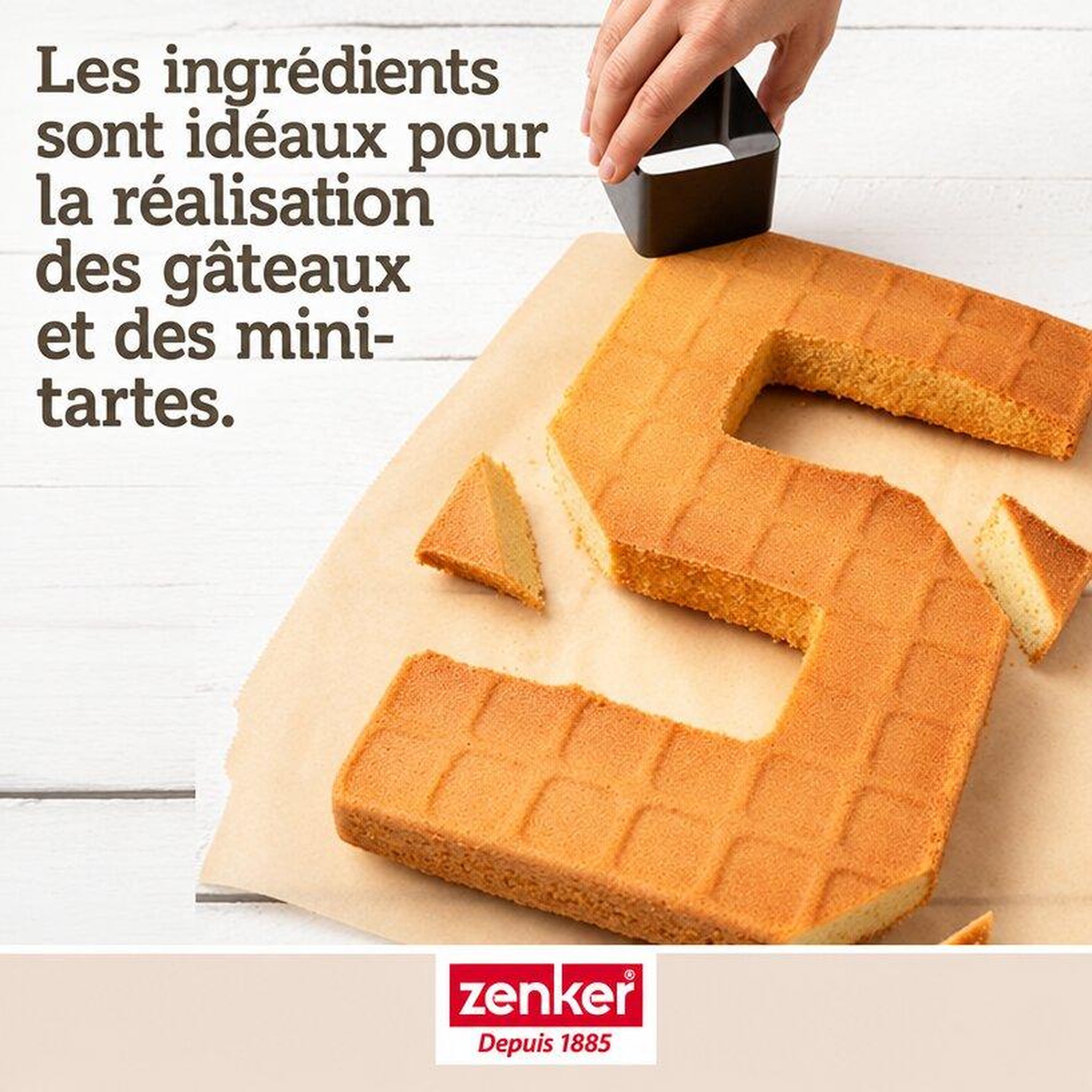 Voir la diapositive 6 : ZENKER Moule à gâteau chiffres et lettres sans pfas, set de 9 pièces zenker