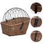 Voir la diapositive 2 : VIDAXL Panier arrière de vélo avec couvercle 55x31x36 cm Saule naturel