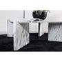 Voir la diapositive 6 : Paris Prix Table Basse Effet Marbre  Rogaland  100cm Blanc